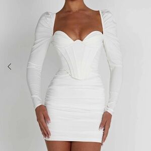 LOUISE MINI DRESS - WHITE